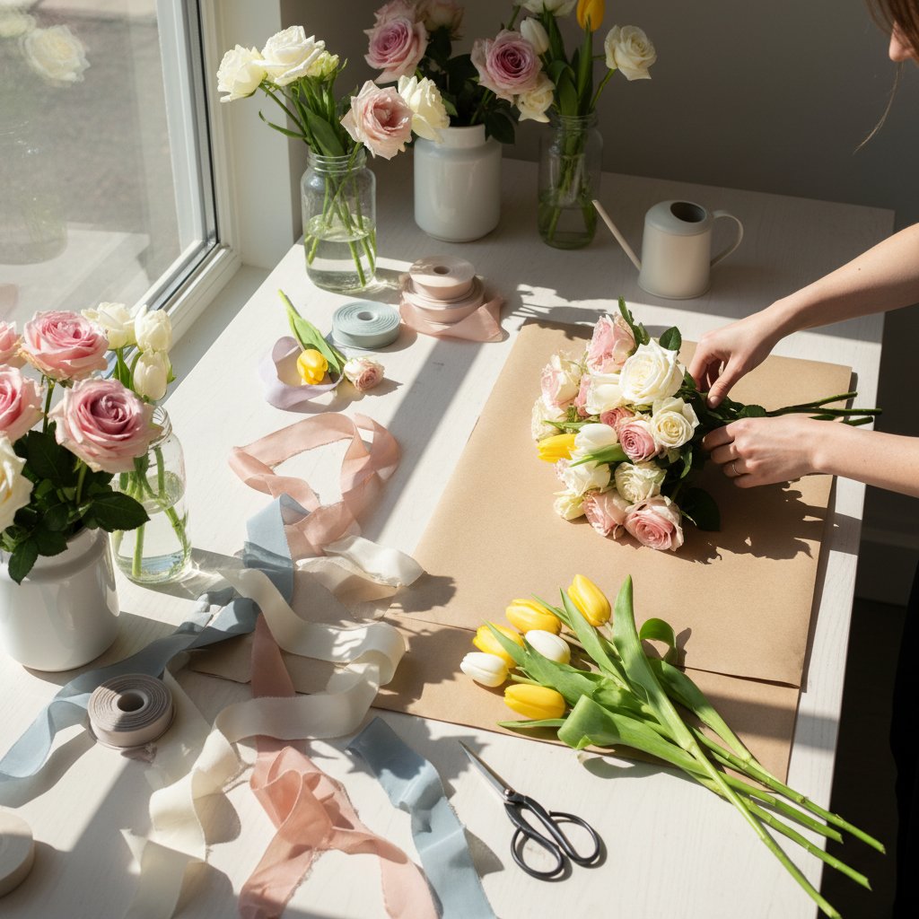 Fresh roses and tulips delivery in Singapore